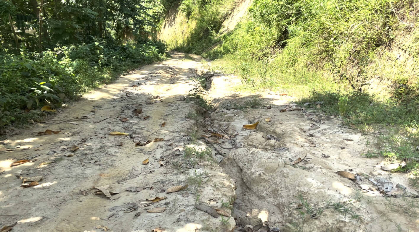 Before Soil stablization process