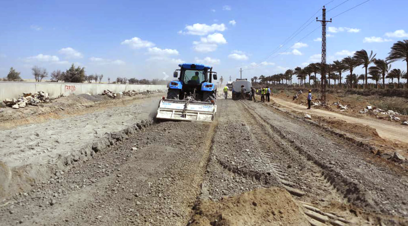 chemically stablized soil for highway