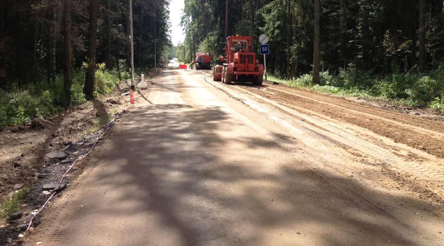 chemically stablized soil for road
