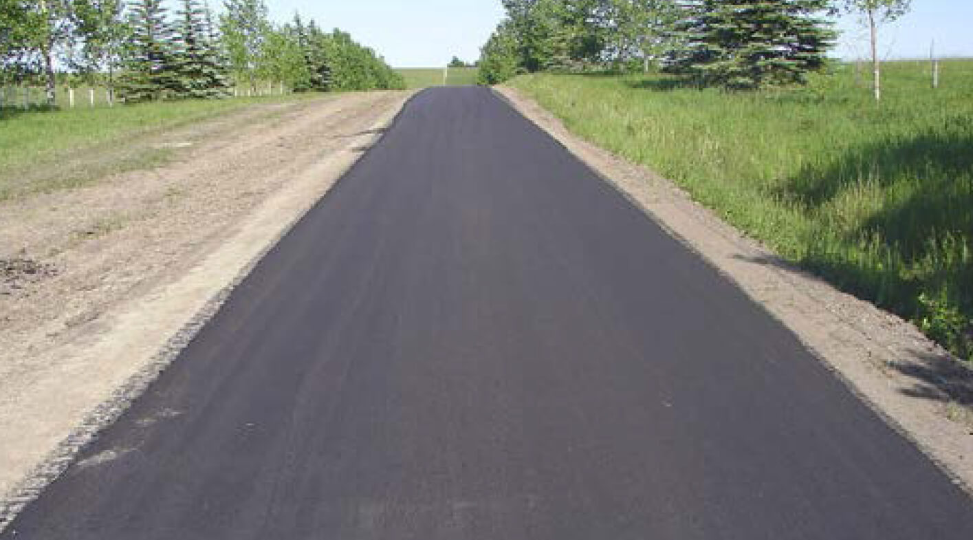 new road construction in Canada