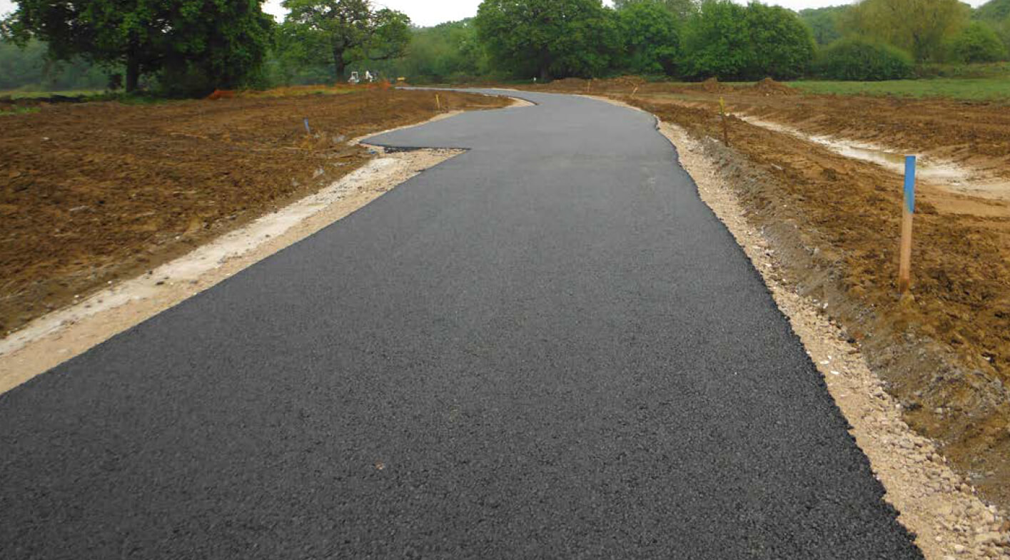 road on stablized soil